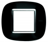 RAMKA OWALNA 2 MODUŁY SOLID BLACK AXOLUTE - HB4802NR - LEGRAND