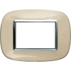 RAMKA OWALNA 3 MODUŁY LIQUID IVORY AXOLUTE - HB4803DA - LEGRAND