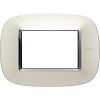 RAMKA OWALNA 3 MODUŁY SILVER AXOLUTE  - HB4803SAN - LEGRAND