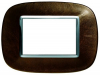 RAMKA OWALNA 3 MODUŁY COFFEE LEATHER AXOLUTE - HB4803SLS - LEGRAND