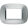 RAMKA OWALNA 3 MODUŁY AXOLUTE ALUMINIUM AXOLUTE - HB4803XC - LEGRAND