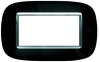 RAMKA OWALNA 4 MODUŁY SOLID BLACK AXOLUTE - HB4804NR - LEGRAND