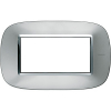 RAMKA OWALNA 4 MODUŁY AXOLUTE ALUMINIUM AXOLUTE - HB4804XC - LEGRAND