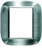 RAMKA OWALNA 3+3 M STAL MAT AXOLUTE - HB4826ACS - LEGRAND