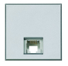 GNIAZDO TELEFONICZNE RJ12 2 MODUŁY ALUMINIUM AXOLUTE - HC4258/12D - LEGRAND