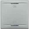 KLAWISZ ''ON-OFF'' 2 MODUŁY ALUMINIUM AXOLUTE MYHOME  - HC4911/2AG - LEGRAND