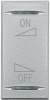 KLAWISZ ''REGULACJA'' 1 MODUŁ ALUMINIUM AXOLUTE MYHOME  - HC4911AI - LEGRAND