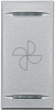 KLAWISZ ''WENTYLATOR'' 1 MODUŁ ALUMINIUM AXOLUTE MYHOME  - HC4911BC - LEGRAND