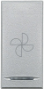 KLAWISZ ''WENTYLATOR'' 1 MODUŁ ALUMINIUM AXOLUTE MYHOME  - HC4915BC - LEGRAND