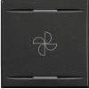 KLAWISZ ''WENTYLATOR'' 2 MODUŁY ANTRACYT AXOLUTE MYHOME - HS4911/2BC - LEGRAND