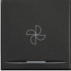 KLAWISZ ''WENTYLATOR'' 2 MODUŁY ANTRACYT AXOLUTE MYHOME - HS4915/2BC - LEGRAND