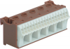 BLOK SAMOZACISKÓW FAZOWY BRĄZOWY 5X16 + 17X4 MM UNIVERS NHC 2 SZEROKOŚĆ 90MM UNIVERS NHC QUICK CONNECT - KN22P - HAGER - BERKER
