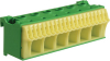 BLOK SAMOZACISKÓW OCHRONNY ZIELONY 6X16 + 20X4 MM UNIVERS NHC 2 SZEROKOŚĆ 105MM UNIVERS NHC QUICK CONNECT - KN26E - HAGER - BERKER