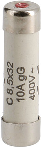 WKŁADKA BEZPIECZNIKOWA 10A 8.5X32MM CHARAKTERYSTYKA GG ZWŁOCZNA - L8532C10 - HAGER - BERKER