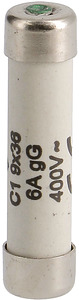 WKŁADKA BEZPIECZNIKOWA 6A 9X36MM CHARAKTERYSTYKA GG ZWŁOCZNA - L936C1-06 - HAGER - BERKER