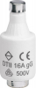 WKŁADKA BEZPIECZNIKOWA 16A BIWTZ CHARAKTERYSTYKA GG ZWŁOCZNA 22X50MM DTII/E27  - LE2716 - HAGER - BERKER