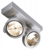 OPRAWA DEKORACYJNA MAX. 50W 2X QRB111 ALUMINIUM MAT KALU 2  - 147266 - SPOTLINE