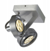 KINKIET 2X50W GU10 ALUMINIUM MAT DOUBLE KALU II ES111  - 147716 - SPOTLINE