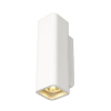 KINKIET MAX. 35W 2XGU10 KWADRATOWA BIAŁY GIPS PLASTRA WL-1 - 148015 - SPOTLINE