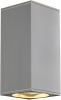 KINKIET 2X75W ES111 KWADRATOWY SREBRNOSZARY BIG THEO UP/DOWN OUT - 229574 - SPOTLINE