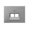 ELEMENT CENTRALNY DO GNIAZDA PRZYŁĄCZENIOWEGO UAE 2-KROTNEGO ALU MAT LAKIEROWANY K.1 - 14097024 - HAGER - BERKER